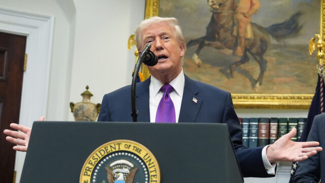 698e28c0e9ff71231d0cdcbe Trump sobre Irán: "Tenemos que llegar a un acuerdo, de lo contrario, será muy traumático"