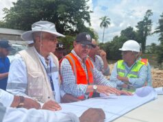 INDRHI supervisa obras de protección e intervención en drenajes de Bajo Yuna