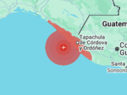 7.4 grados temblor con epicentro en Chiapas, México. El movimientos se siente en el Salvador y Guatemala