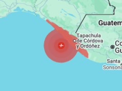 7.4 grados temblor con epicentro en Chiapas, México. El movimientos se siente en el Salvador y Guatemala