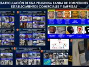 Policía desmantela estructura criminal dedicada a robos
