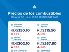 Gasolina Premium y Gasoil Optimo aumentan 9 pesos el galón